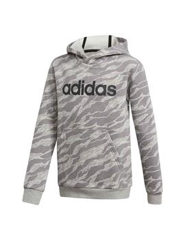 Sudadera adidas Linear Niño Gris Claro