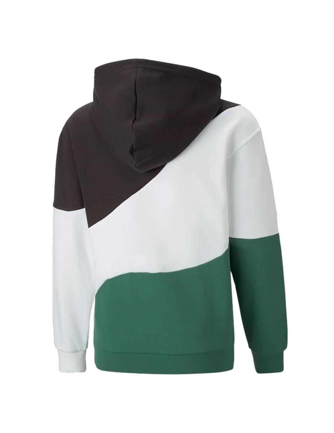 Sudadera Puma Capucha Blanca Niño