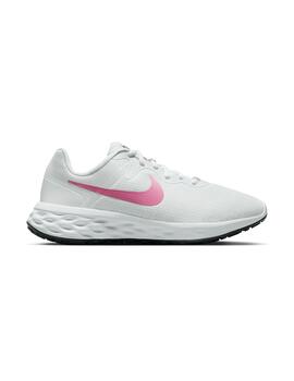 Zapatilla Mujer Nike Revolution 6 Next Nature Blanco Rosa