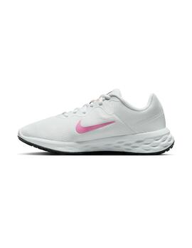 Zapatilla Mujer Nike Revolution 6 Next Nature Blanco Rosa