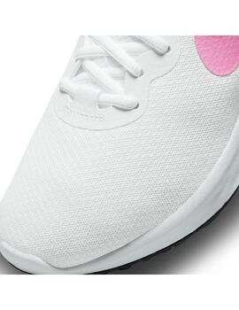 Zapatilla Mujer Nike Revolution 6 Next Nature Blanco Rosa