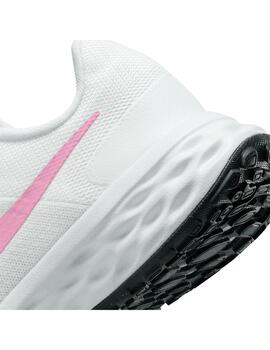 Zapatilla Mujer Nike Revolution 6 Next Nature Blanco Rosa