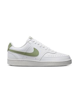 Zapatilla Hombre Nike Court Vision Low Blanca Verd