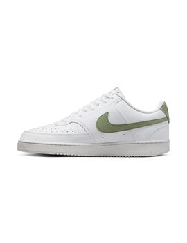 Zapatilla Hombre Nike Court Vision Low Blanca Verd