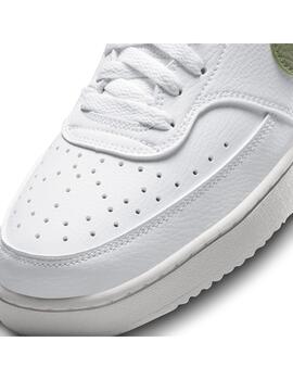 Zapatilla Hombre Nike Court Vision Low Blanca Verd