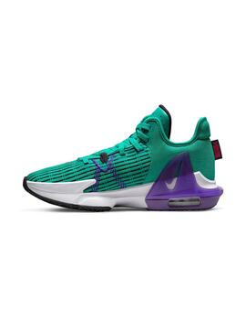 Zapatilla Hombre Nike Lebron Witness 6 Verde Violeta