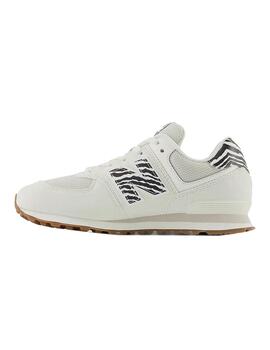 Zapatilla Niña New Balance 574 Beige Print