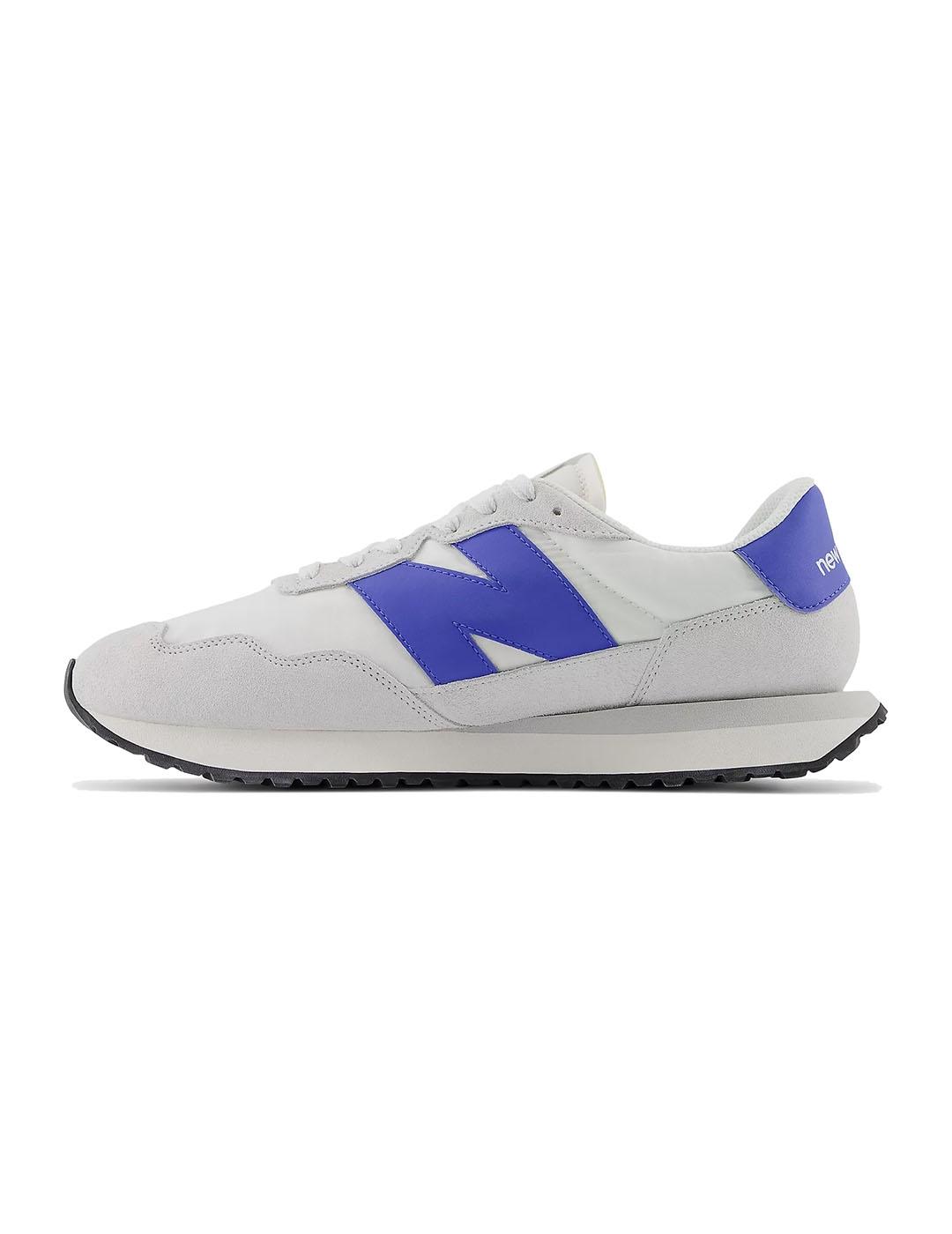 Zapatilla Hombre New Balance 237 Blanco Azul