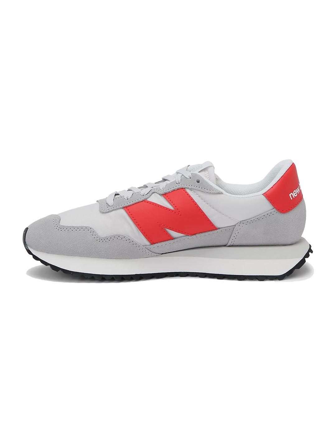 Zapatilla Hombre New Balance 237 Blanca Roja