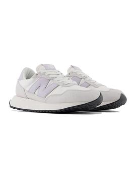 Zapatillas Mujer New Balance 237 Blanca Lila