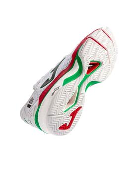 Zapatilla Hombre Joma Slam 22 Clay Blanca Roja