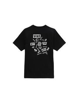 Camisetas Niño Vans Bone Yard Negra