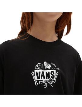 Camisetas Niño Vans Bone Yard Negra