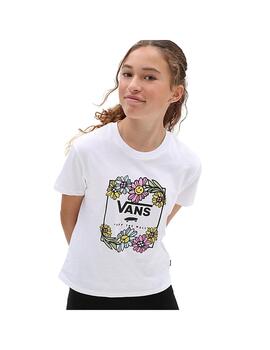 Camiseta Niña Vans Elevated Floral Blanca