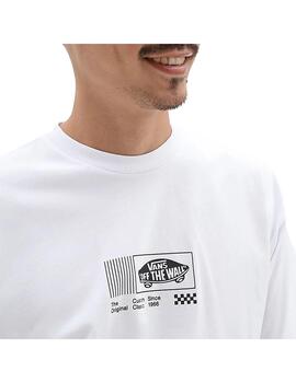 Camiseta Hombre Vans Transfixed 3 Blanca