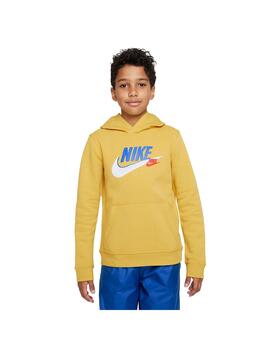 Sudaderas Niño Nike Nsw Flc Po Amarilla