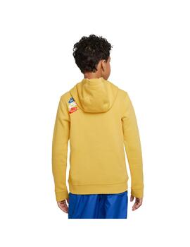 Sudaderas Niño Nike Nsw Flc Po Amarilla