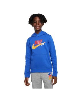 Sudaderas Niño Nike Nsw Flc Po Azul