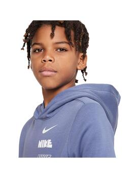 Sudadera Niño Nike Nsw Hoodie Azul