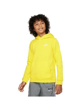 Sudadera Niño Nike Club Amarilla