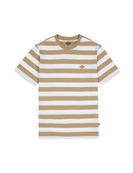 Camiseta Hombre Dickies Rivergrove Rayas Beige