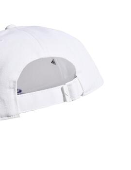 Gorra Unisex adidas Bball 3s Blanca