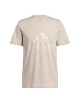 Camiseta Hombre adidas Camo Beige