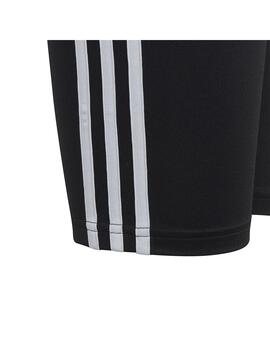 Malla corta Niña adidas Tr 3S Negra Blanca