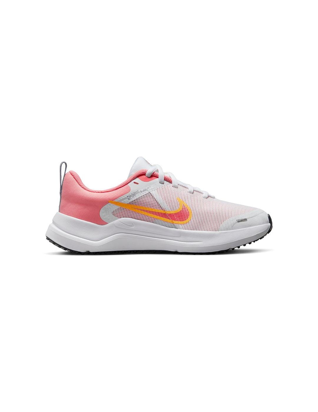 Nike blancas deals y rosas