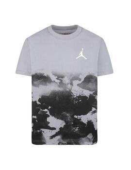 Camiseta Niño Nike Jordan Watercolor Gris