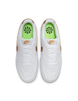 Zapatilla Mujer Nike Court Vision Blanco Dorada