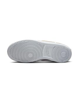 Zapatilla Mujer Nike Court Vision Blanco Dorada