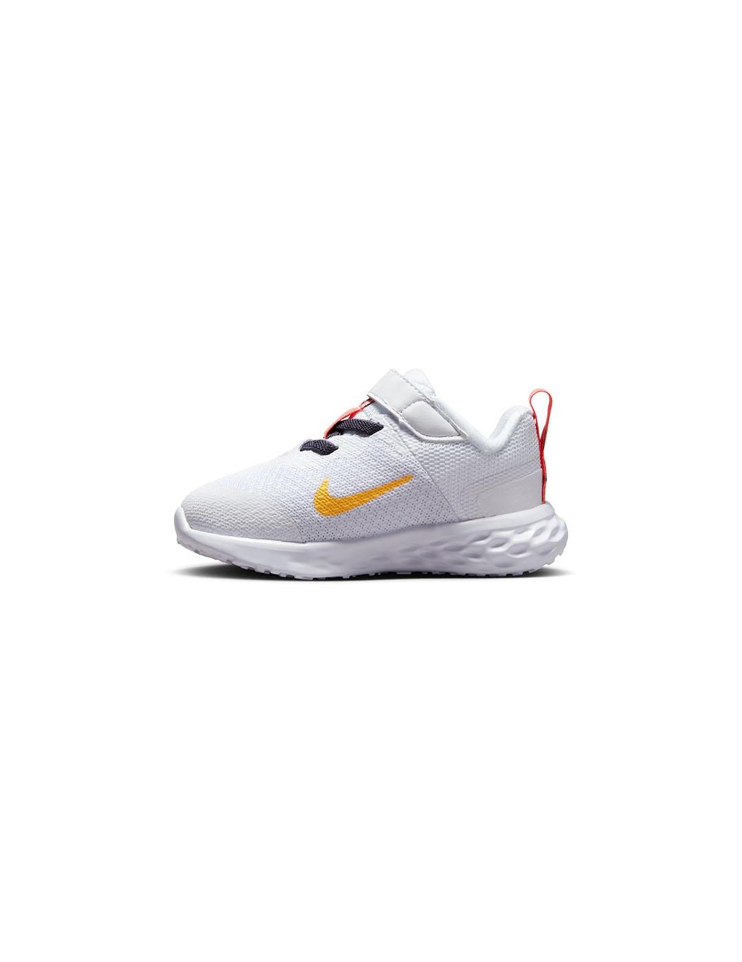 Zapatilla Niñ@ Nike Revolution 6 Blanco Rojo