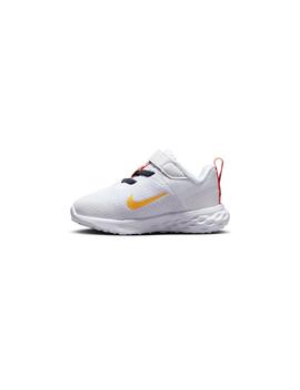 Zapatilla Niñ@ Nike Revolution 6 Blanco Rojo