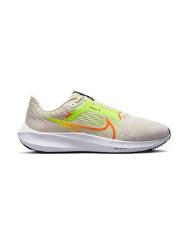 Zapatilla Hombre Nike Pegasus 40 Blanca Fluor