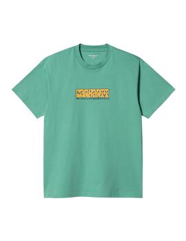 Camiseta Hombre Carhartt WIP Heat Scrip Verde