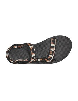 Sandalia Mujer Teva Midform Universal Negra Marron