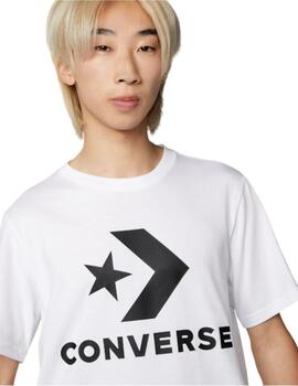 Camiseta Unisex Converse Chevron Blanca