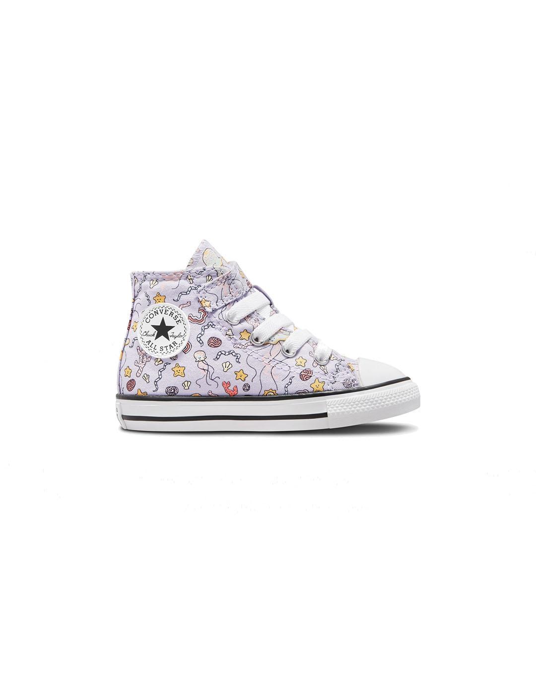 Zapatilla Nina Converse All Star Lila Print