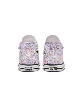 Zapatilla Niña Converse All Star Lila Print