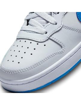 Zapatilla Niño Nike Court Borough Mid 2 Gris Azul