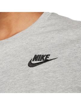 Camiseta Mujer Nike Nsw Club Gris