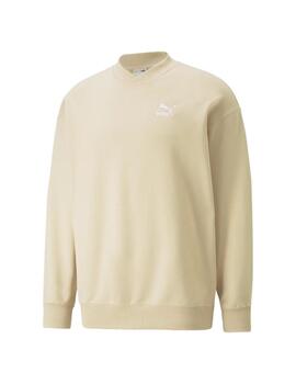 Sudadera Hombre Puma Classics V-Collar Beige