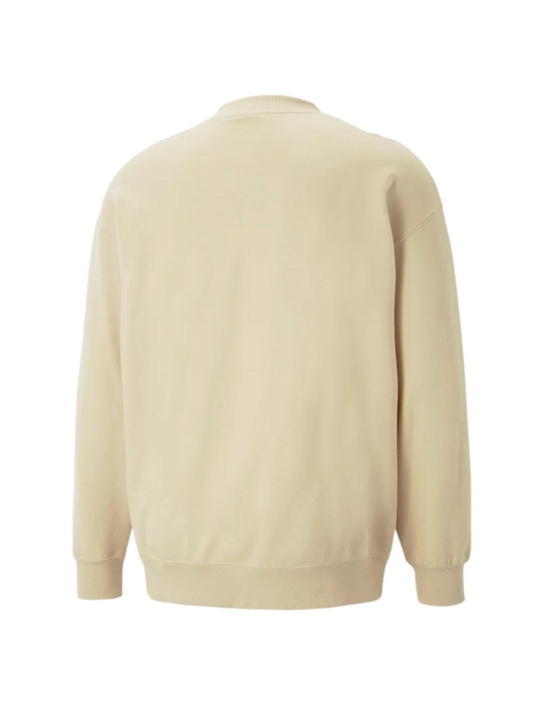Sudadera Hombre Puma Classics V-Collar Beige