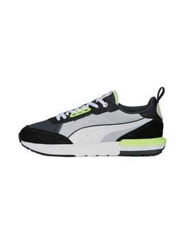 Zapatilla Hombre Puma R22 Negro Fluor