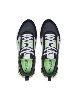 Zapatilla Hombre Puma R22 Negro Fluor