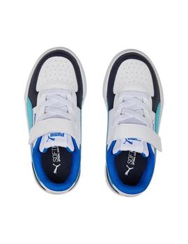 Zapatilla Niño Puma Caven Block azules