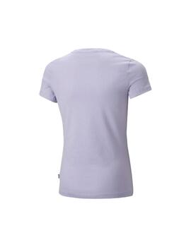 Camiseta Niña Puma Ess  logo Lila