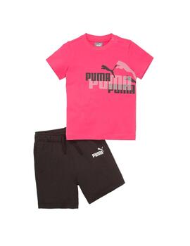 Conjunto Niña Puma Minicats Rosa Negra