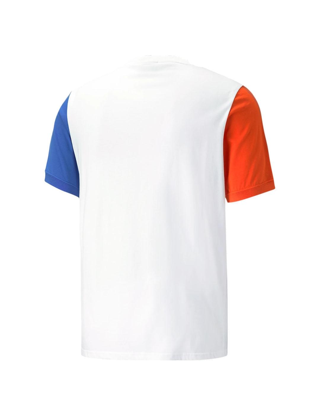 Camiseta Hombre Puma Classics Block Blanca